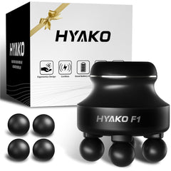 HYAKO F1 massager front view with four heads for targeted relief