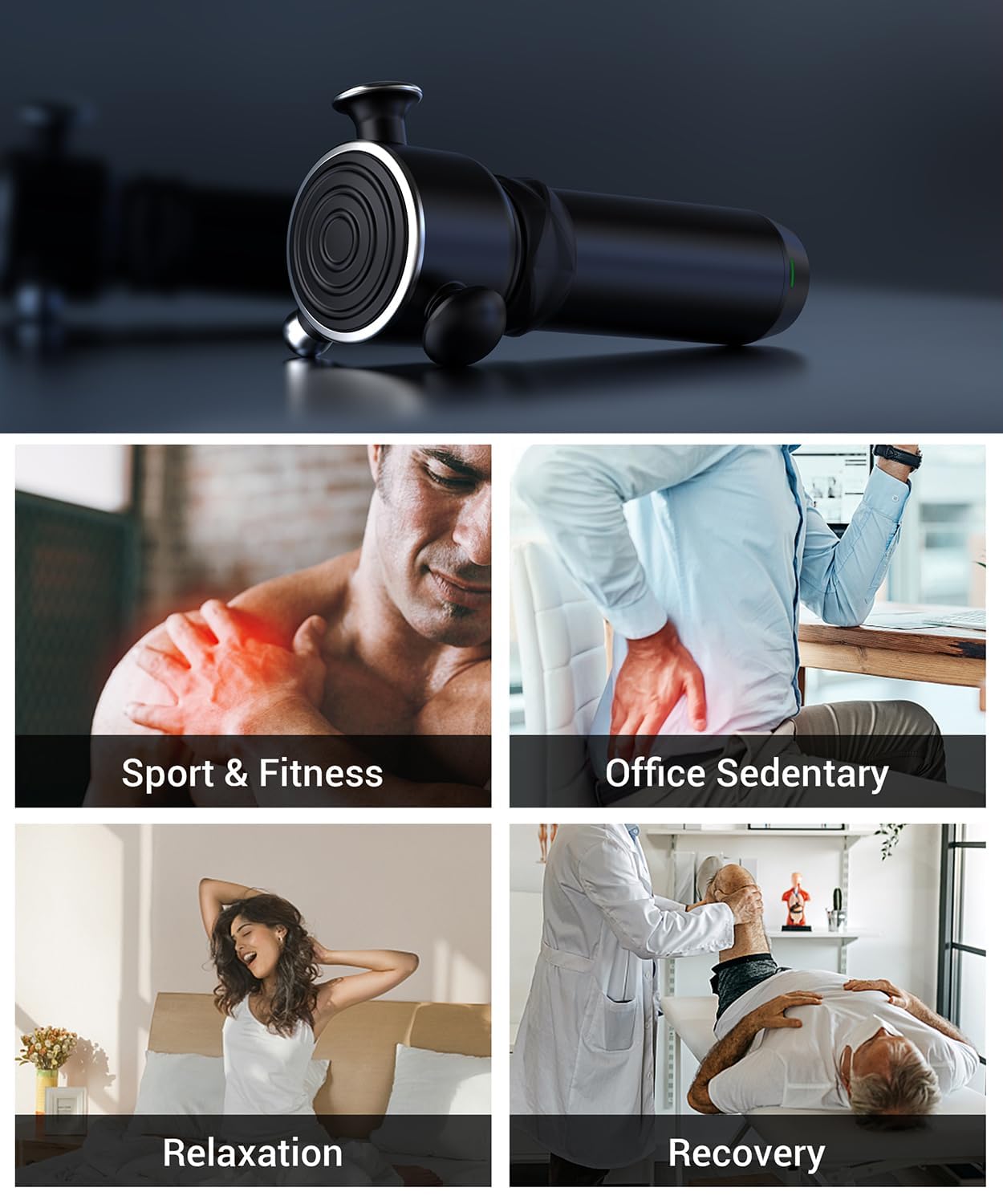 HYAKO R1 silicone head attachment relaxes sensitive areas safely