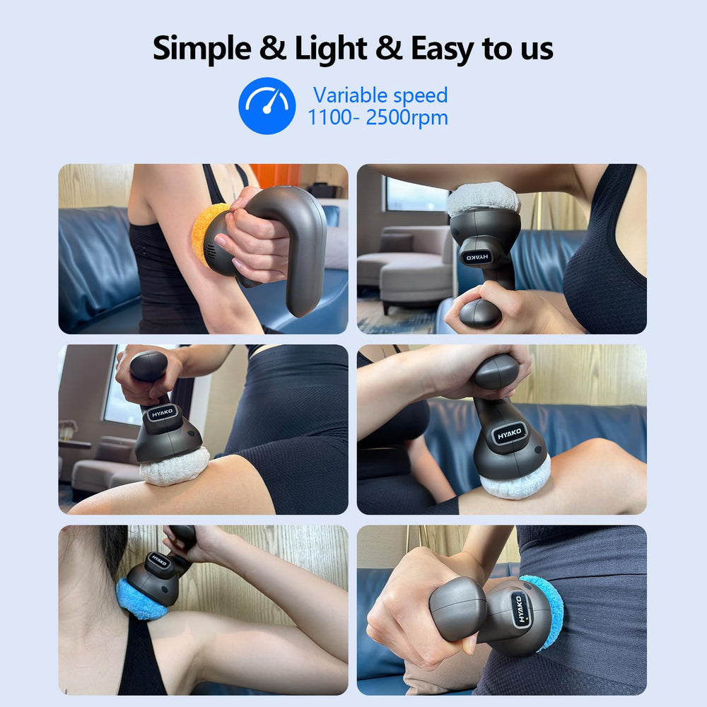 HYAKO ergonomic design demonstrates a sleek, comfortable grip for easy reaching.