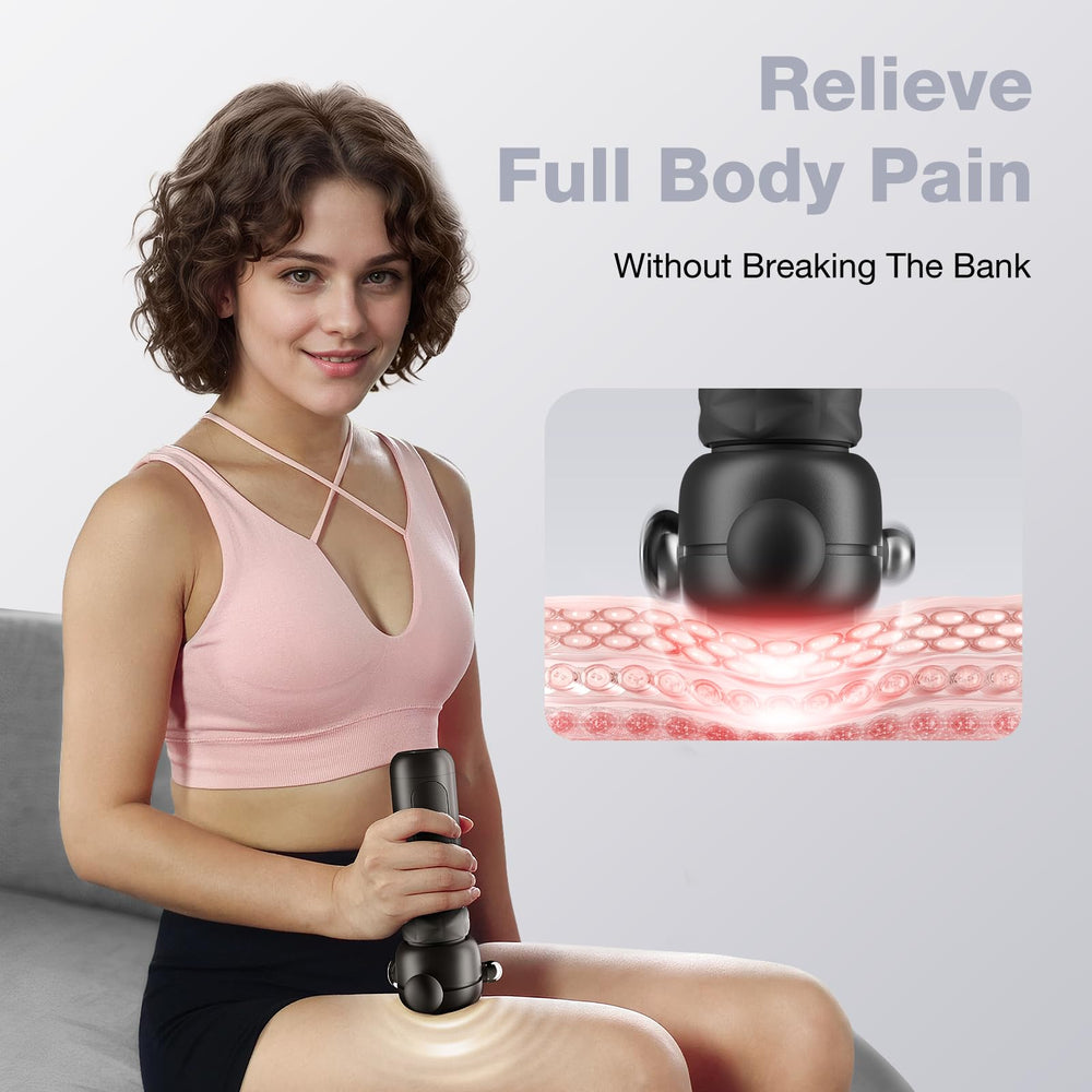 HYAKO SE five heads provide versatile treatment for full-body muscle tension.
