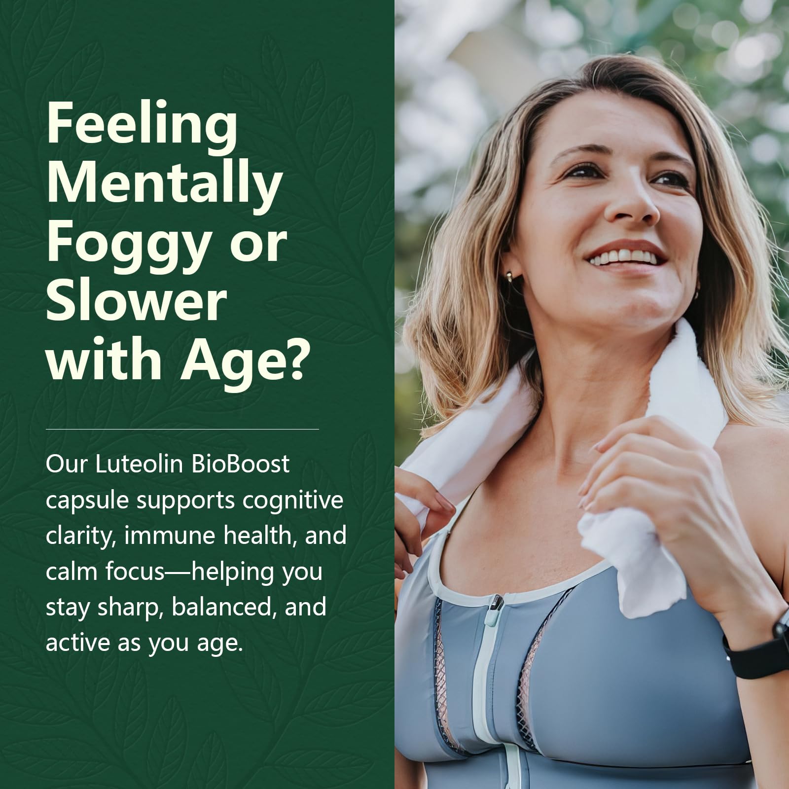 HyberVive Luteolin capsules ready for daily cognitive and immune wellness.