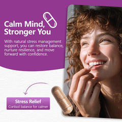 HyberVive saffron-ashwagandha-l-theanine capsules closeup shows premium plant-based wellness