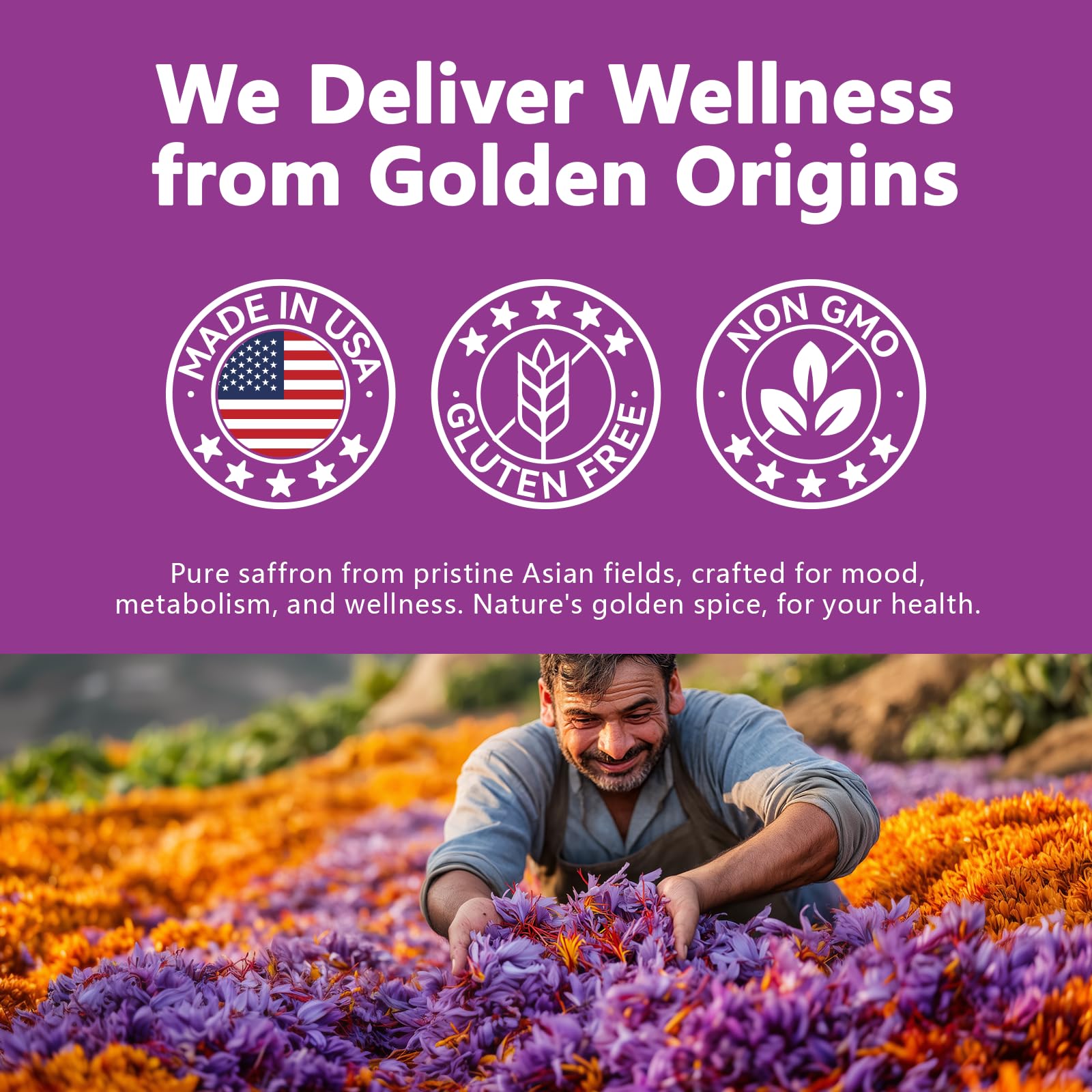 HyberVive saffron product overview showing capsule simplicity