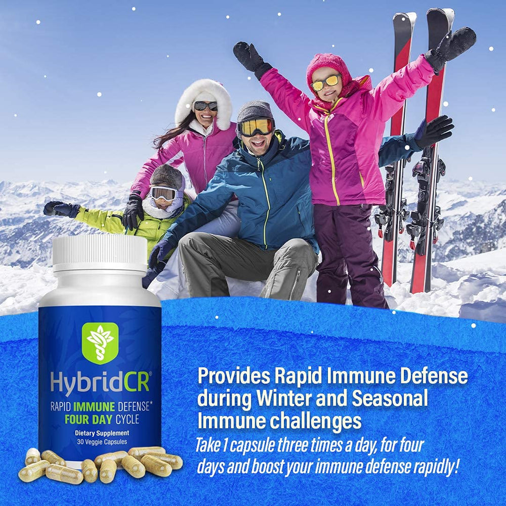Travel-ready HybridCR bottle for on-the-go immune wellness