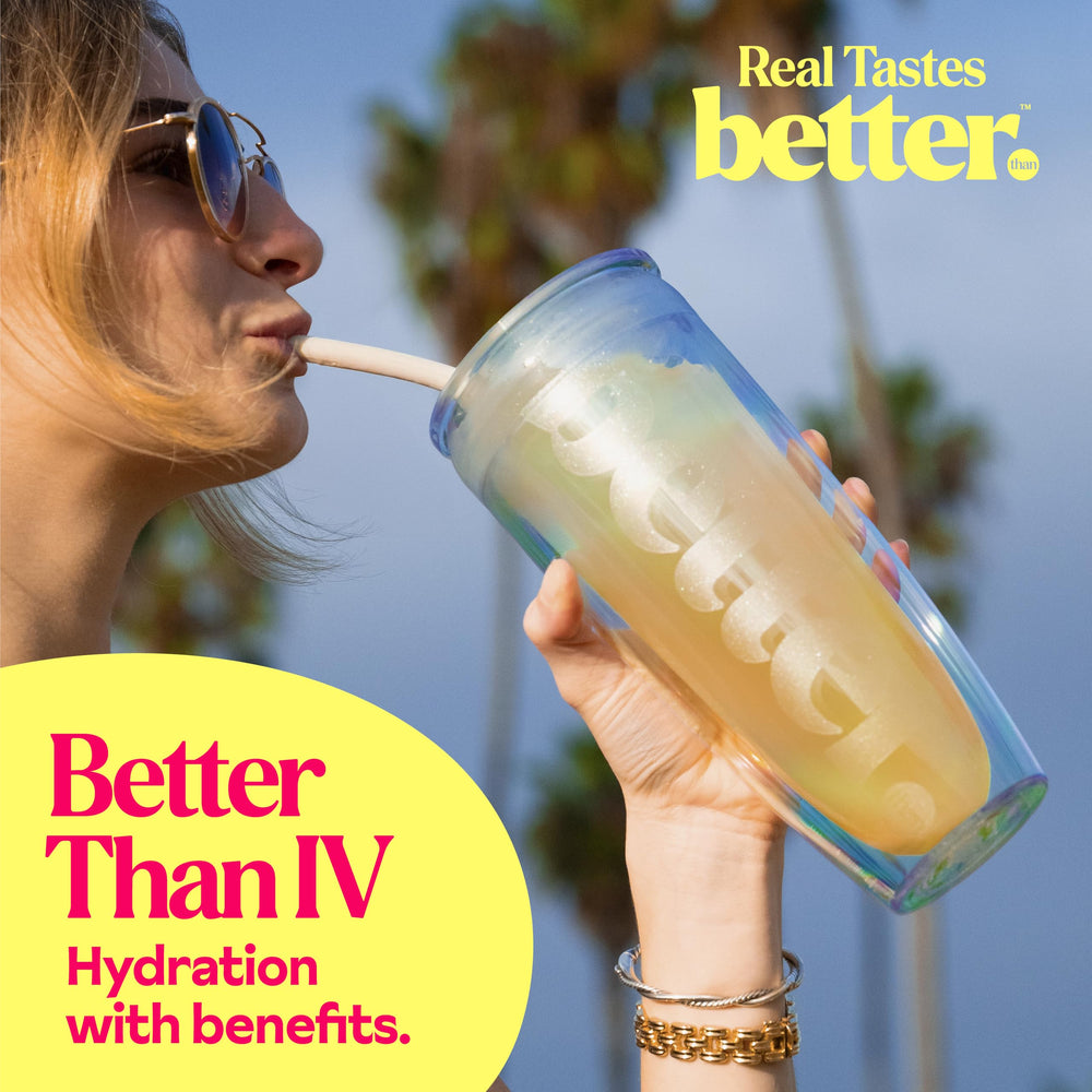 Hyburst prepared drink on ice with tropical aroma and refreshing taste.