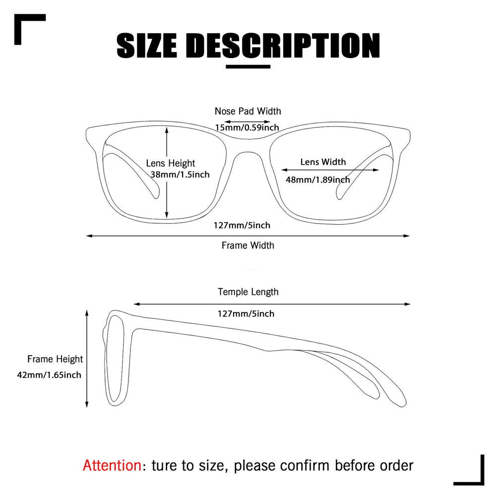 Hycredi Kids blue light glasses in a classic style for indoor and outdoor use