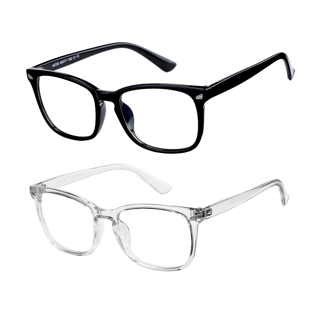 Hycredi Kids blue light glasses with clear lenses protect eyes during tablet use