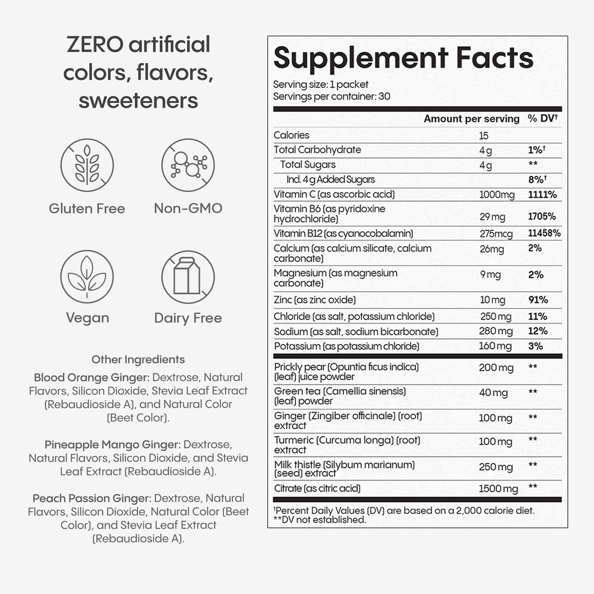 Hydralyte Liver Support packets displayed on a box for on‑the‑go hydration.