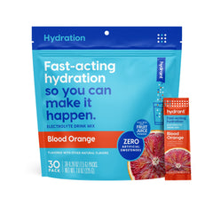 HYDRANT Blood Orange packet for on-the-go hydration and flavor.