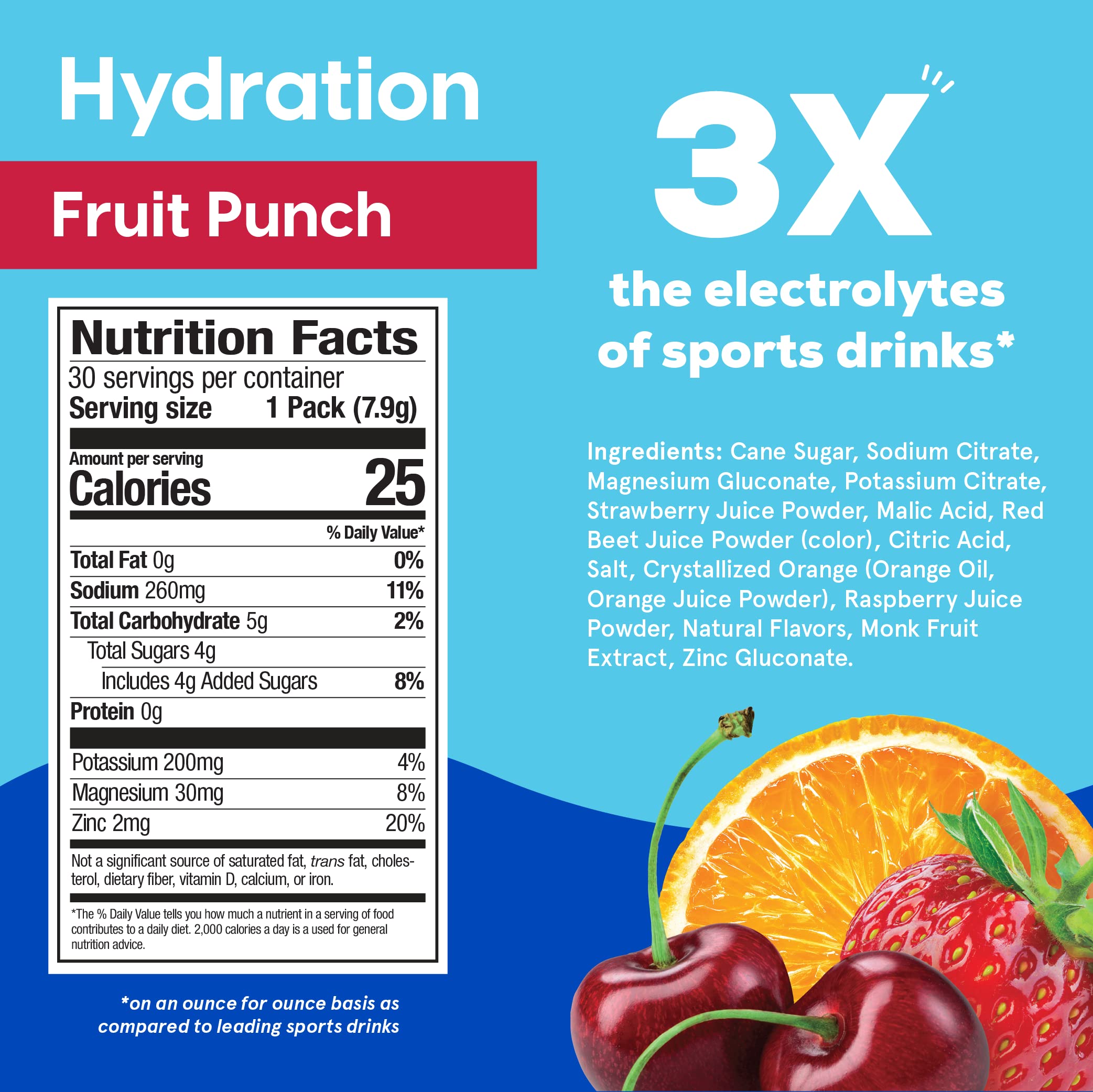 HYDRANT electrolyte powder dissolving into water for refreshed hydration during workouts