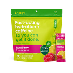 HYDRANT Raspberry Lemonade stick pack for on-the-go energy and hydration.