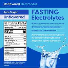 HYDRANT zero sugar flavorless drink mix for everyday hydration
