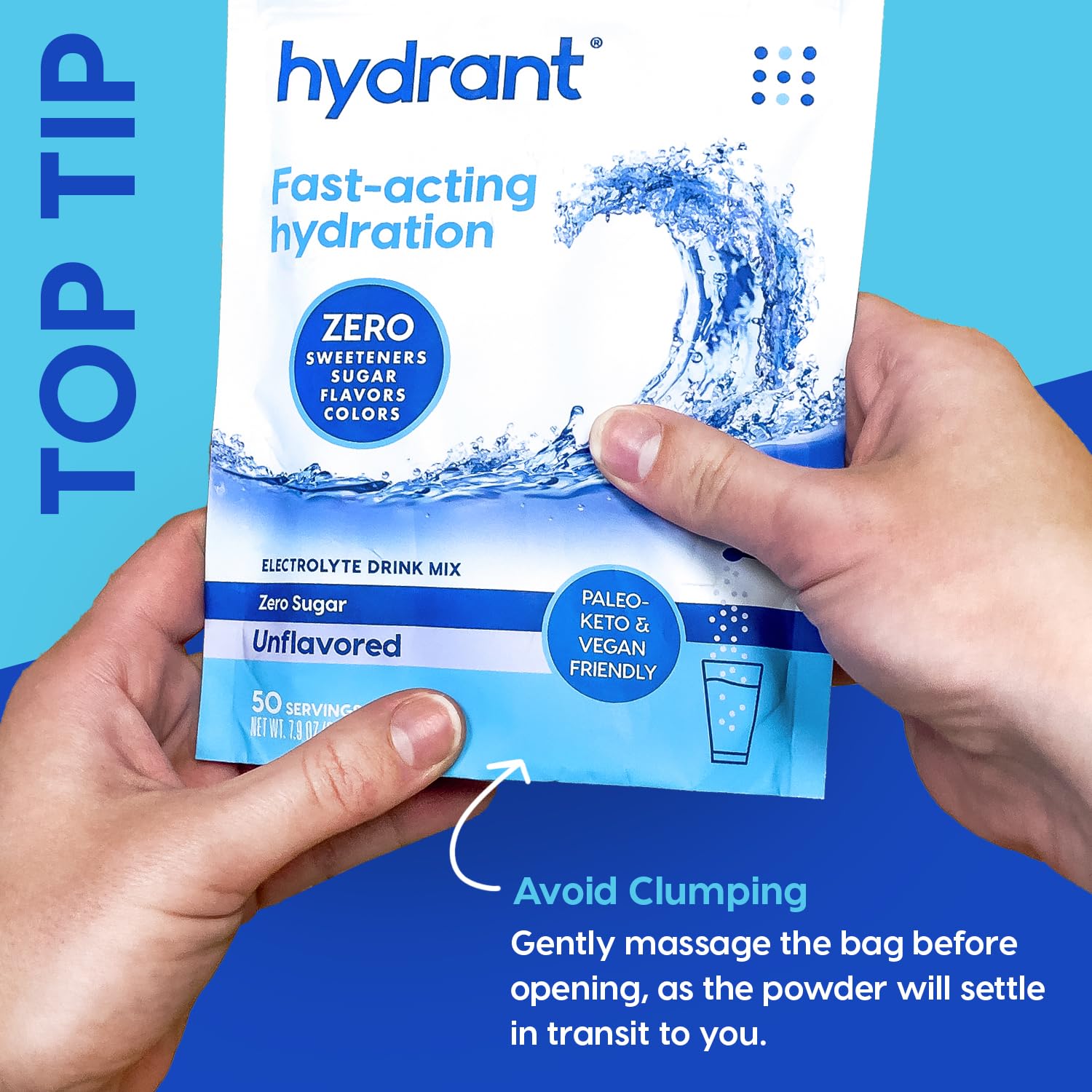 HYDRANT zero sugar mix blends with beverages seamlessly.