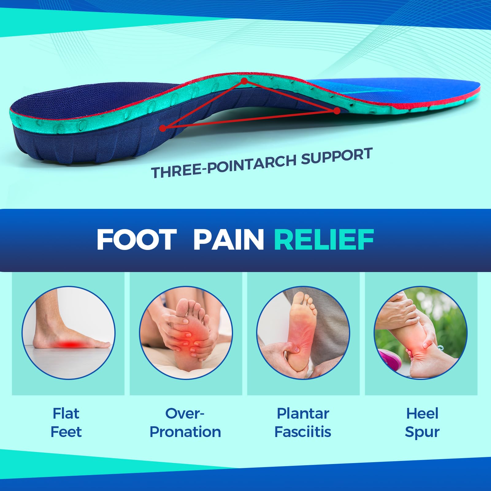 Hydrassia breathable foam cotton layer keeps feet cool and cushioned