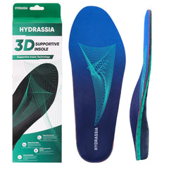 Hydrassia heavy-duty insole with heel cushion for impact absorption during wear