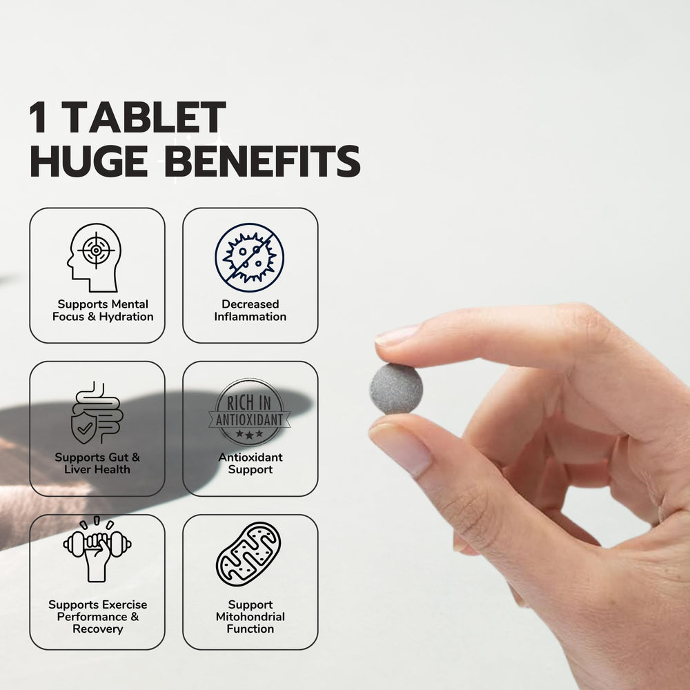HYDRO HYDROGEN TABLETS release 12 PPM nanobubbles for refreshing water
