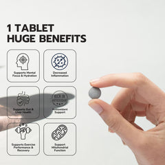 HYDRO HYDROGEN TABLETS release 12 PPM nanobubbles for refreshing water