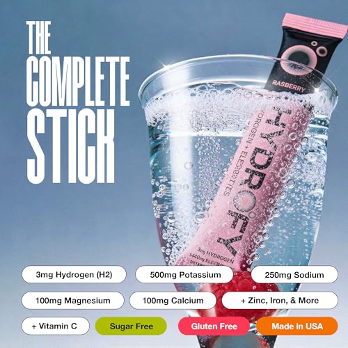 Hydrofy post-workout recovery hydration with electrolytes and hydrogen.