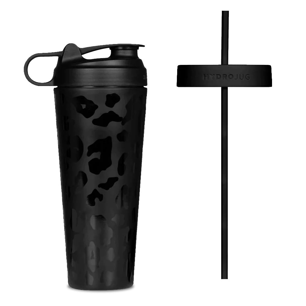 HydroJug shaker cup with PRO lid for on-the-go protein shakes.