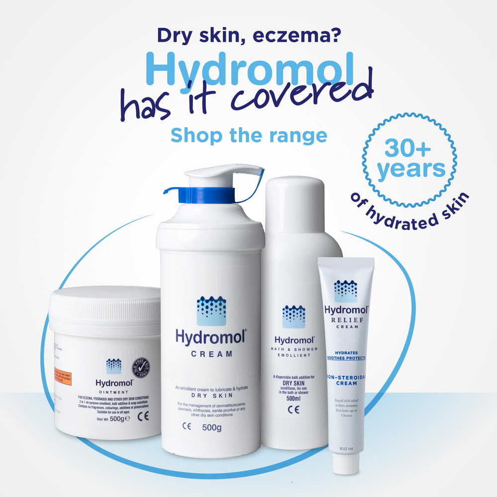 Hydromol Ointment 500g forms a protective skin barrier on the surface.