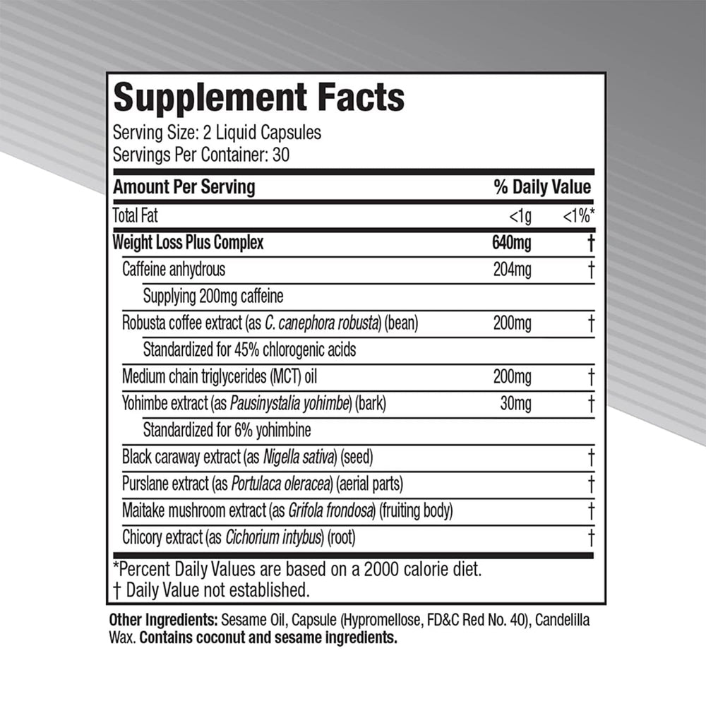 Hydroxycut Advanced rapid-release capsules ready for immediate effects