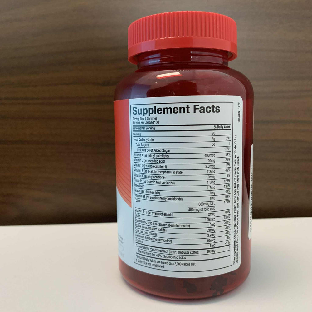 Hydroxycut Gummies nutrition facts panel aids informed choices.