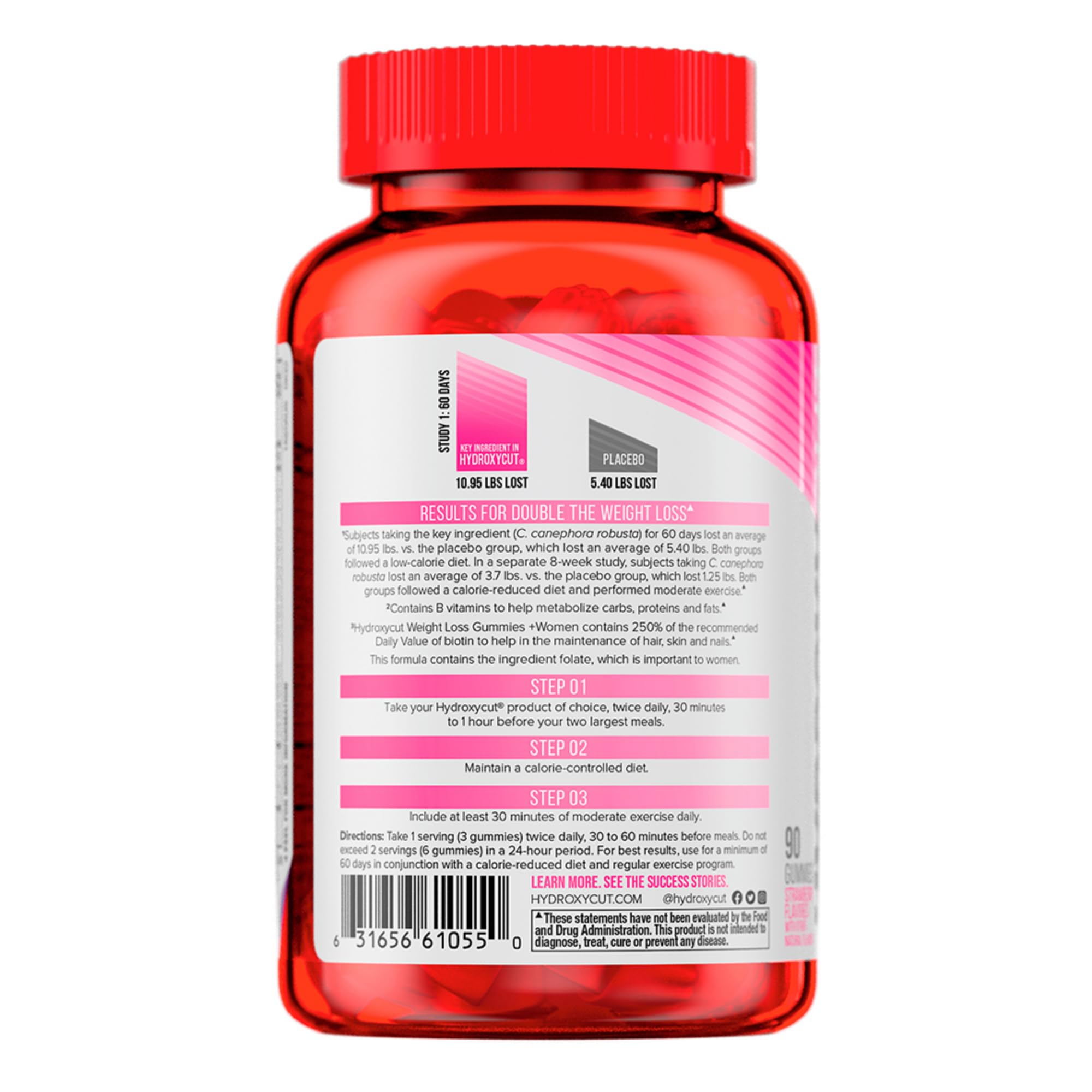 Hydroxycut Gummies +Women on-the-go use fits into daily routines.