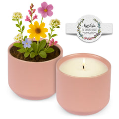 Hyggelight Adelyn sandalwood-vanilla candle in a warm glow for cozy ambience