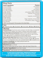 Hyland's Bioplasma tablets melting in the mouth for fast, convenient use.