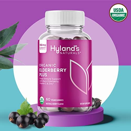 Made in the USA stamp with NSF certification on Hyland's bottle.