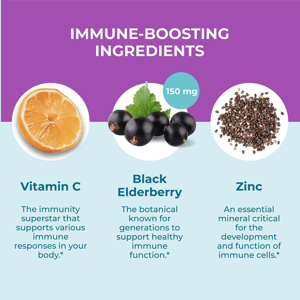 Organic elderberry imagery representing natural immune support from Hyland's.