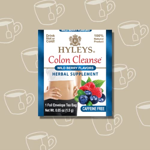 Hyleys Colon Cleanse Wild Berries cup steaming with aroma for a calming evening ritual.