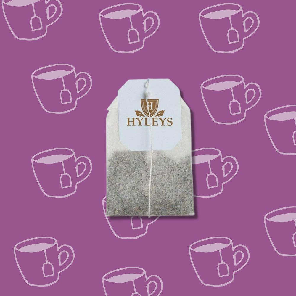 HYLEYS Garcinia Green Tea box front; convenient daily ritual