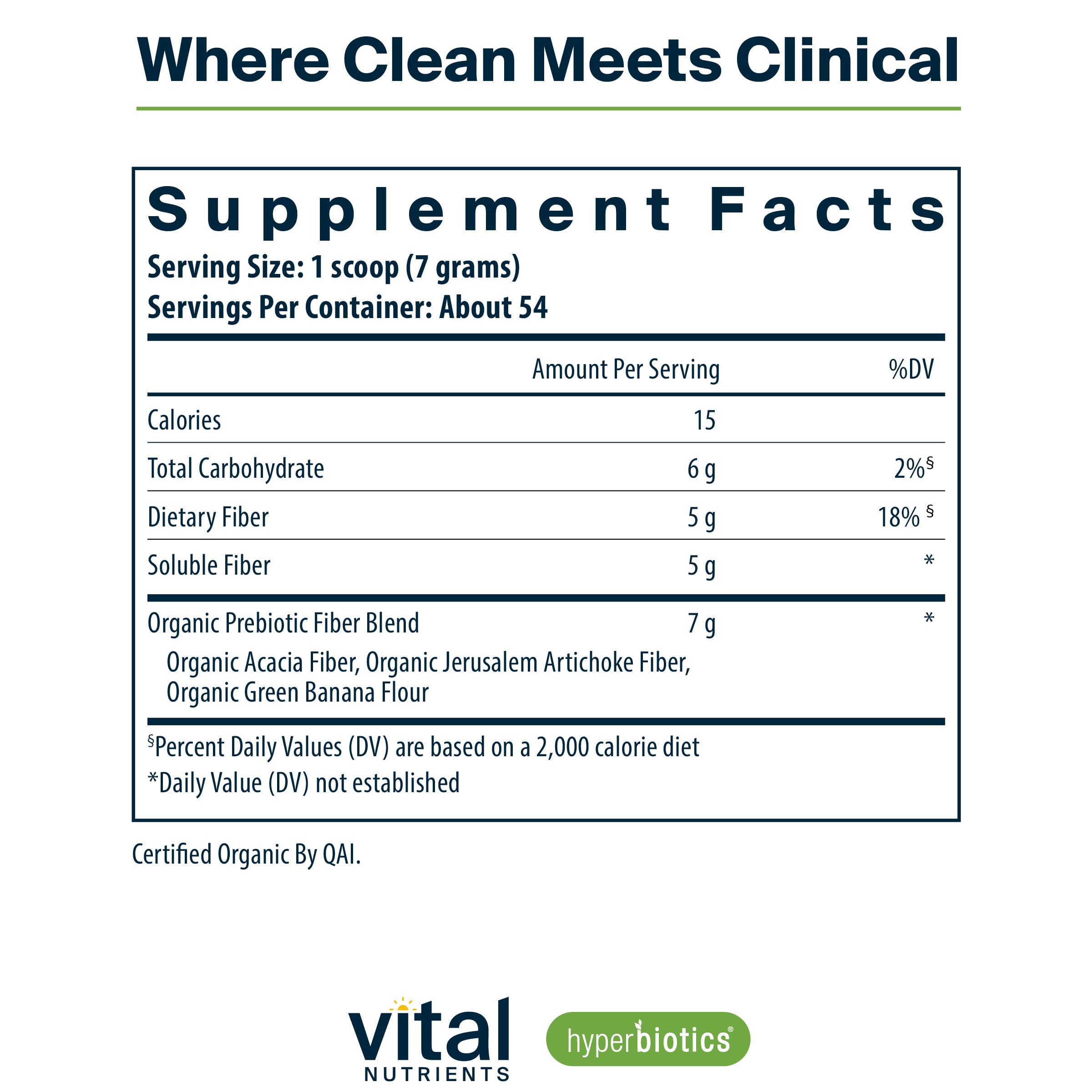Hyperbiotics Vital Nutrients acacia fiber close-up promoting healthy gut bacteria.