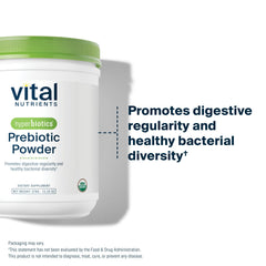 Hyperbiotics Vital Nutrients green banana flour close-up highlighting natural soluble fiber.