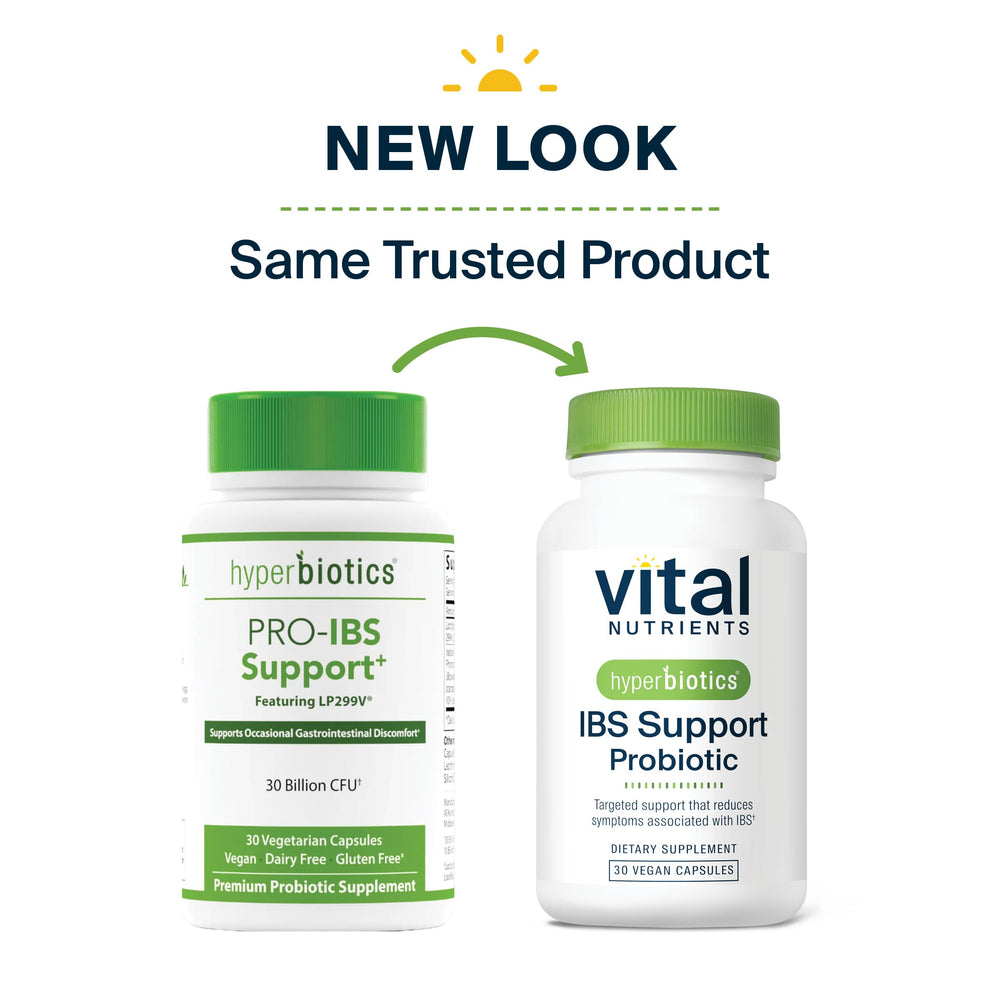 Hyperbiotics trusted by healthcare practitioners badge on product imagery