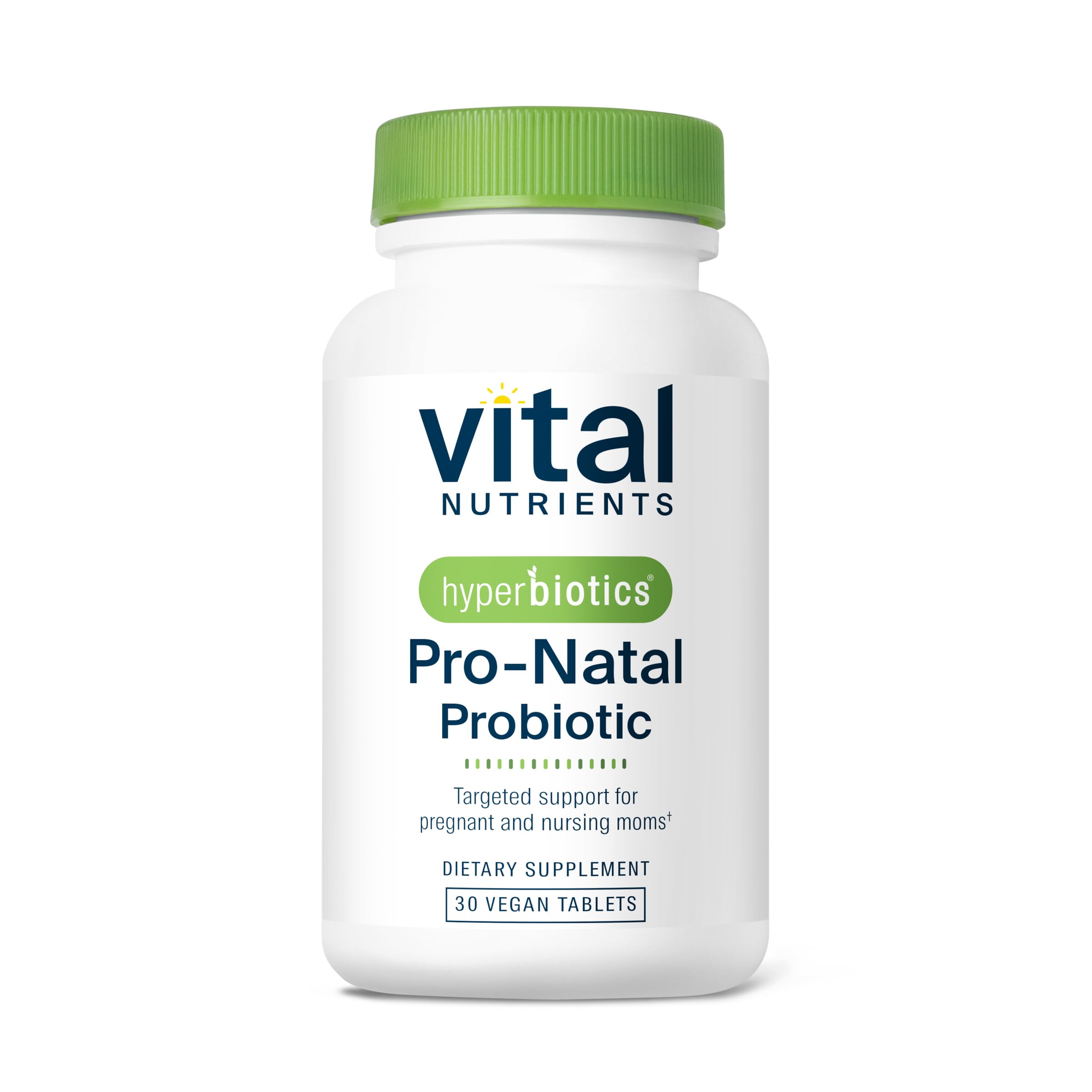 Hyperbiotics Vital Nutrients Pro-Natal bottle pour for easy prenatal daily use