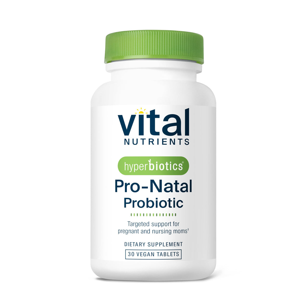 Hyperbiotics Vital Nutrients Pro-Natal bottle pour for easy prenatal daily use