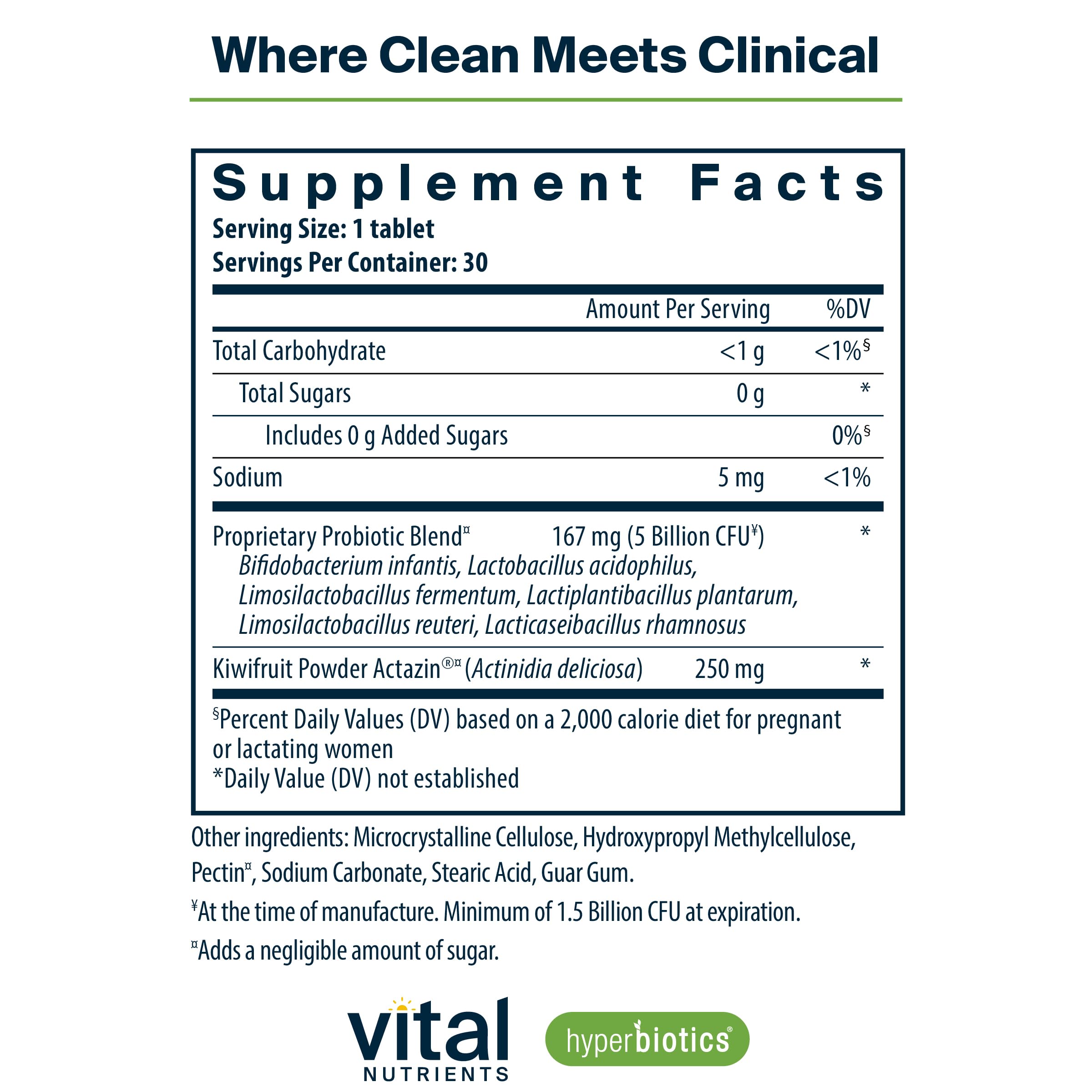 Hyperbiotics Pro-Natal label highlights gluten-free and dairy-free formula