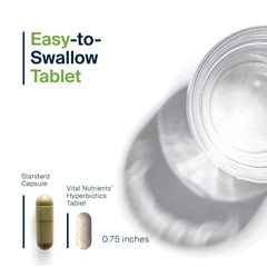 Hyperbiotics time-release graphic showing deep intestinal delivery