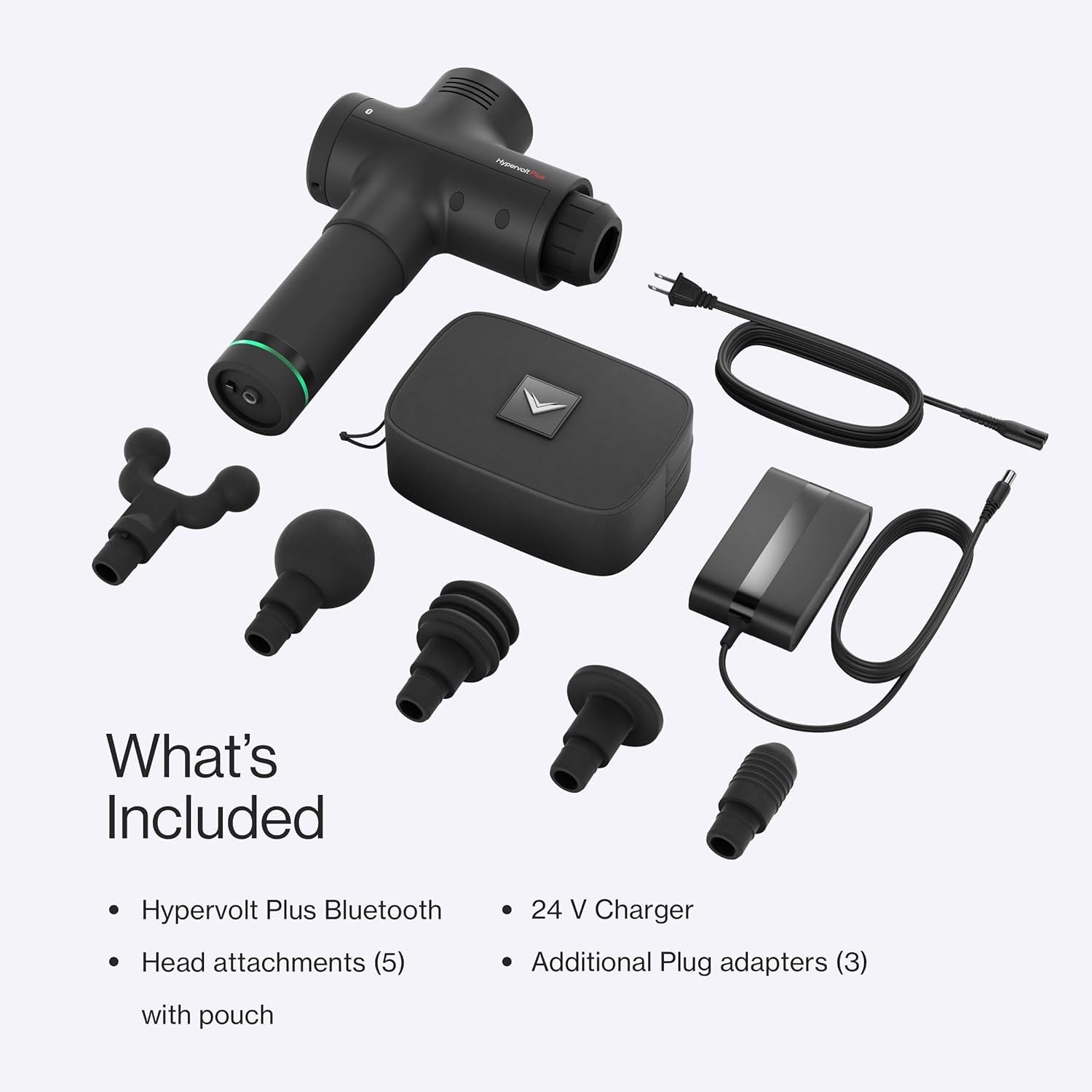 Bluetooth-enabled Hypervolt Plus pairs with app for guided routines.