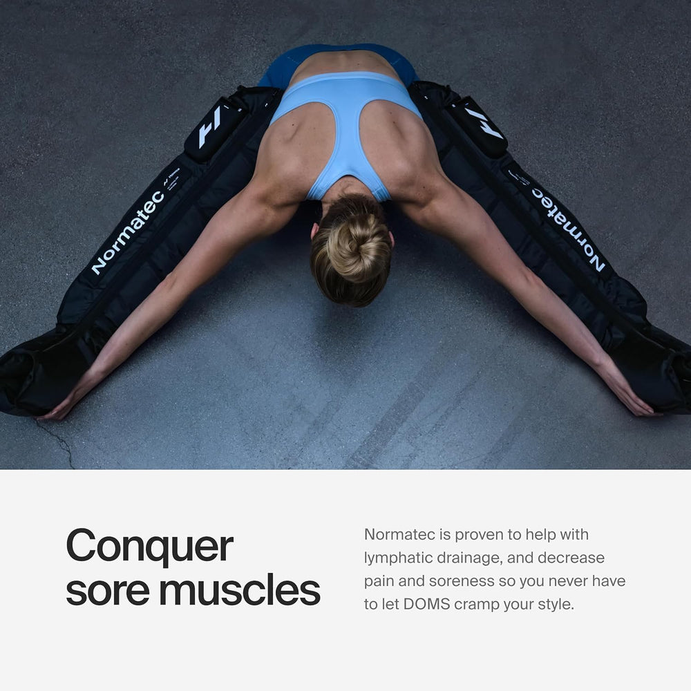 Hyperice Normatec Elite app interface enables Bluetooth control and customization.