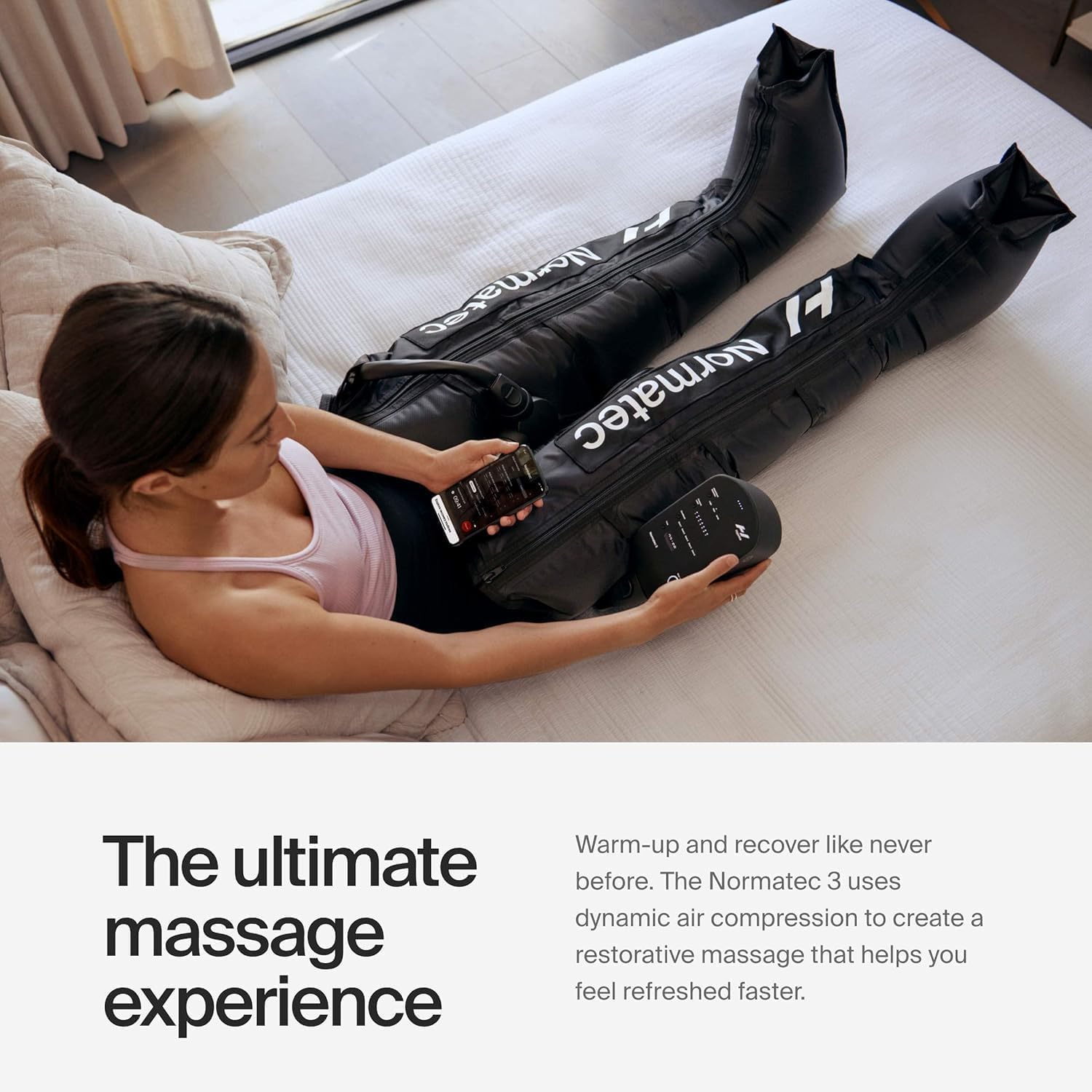 Hyperice Normatec 3 compact design emphasizes portability