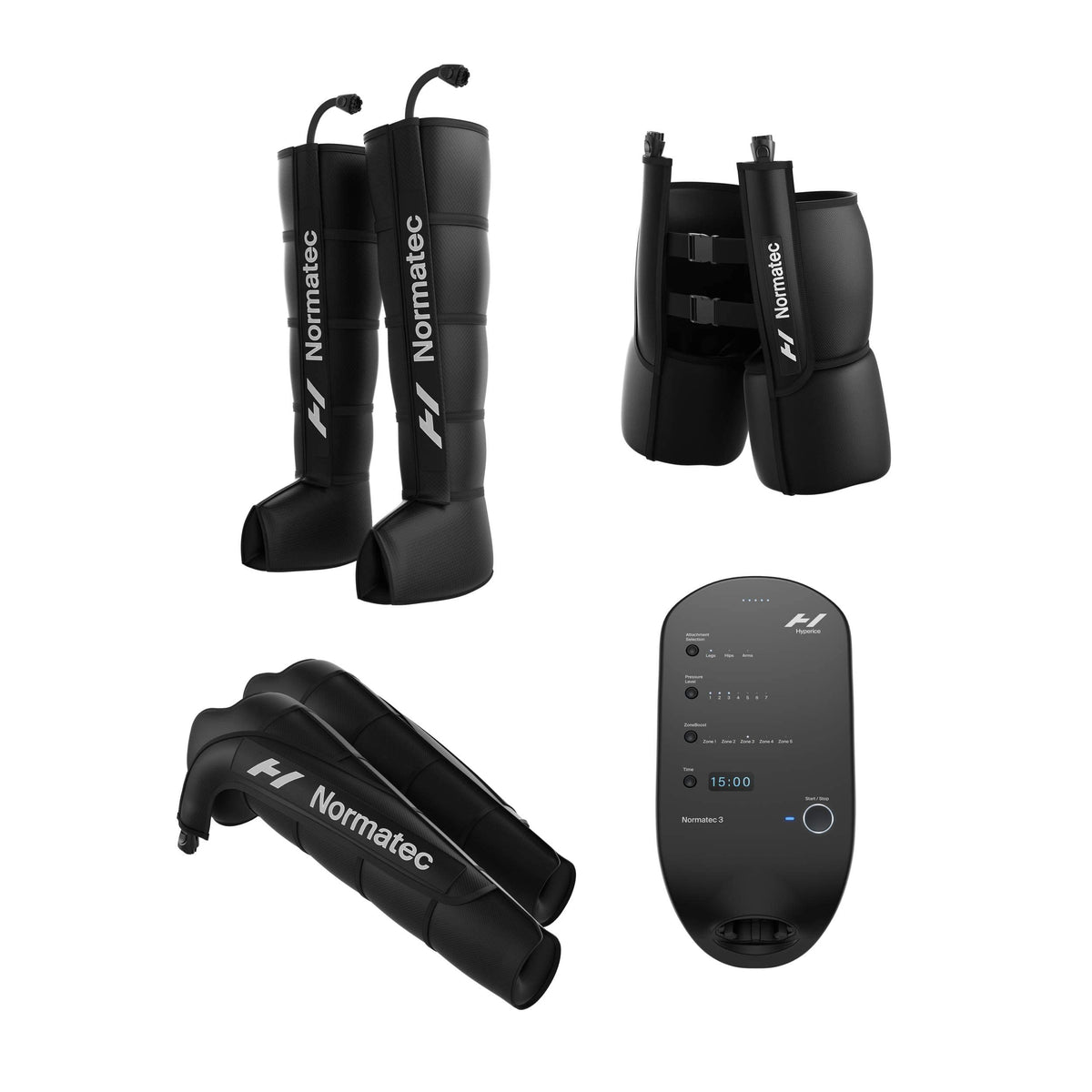 Hyperice Normatec 3 full-body system with standard legs and arms for enhanced recovery.