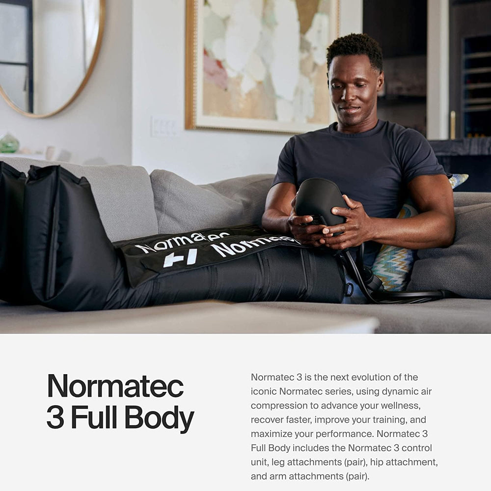Hyperice Normatec 3 leg zones deliver overlapping compression for refreshed legs.