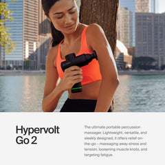 Hyperice Hypervolt Go 2 QuietGlide technology ensures quiet operation for focused recovery