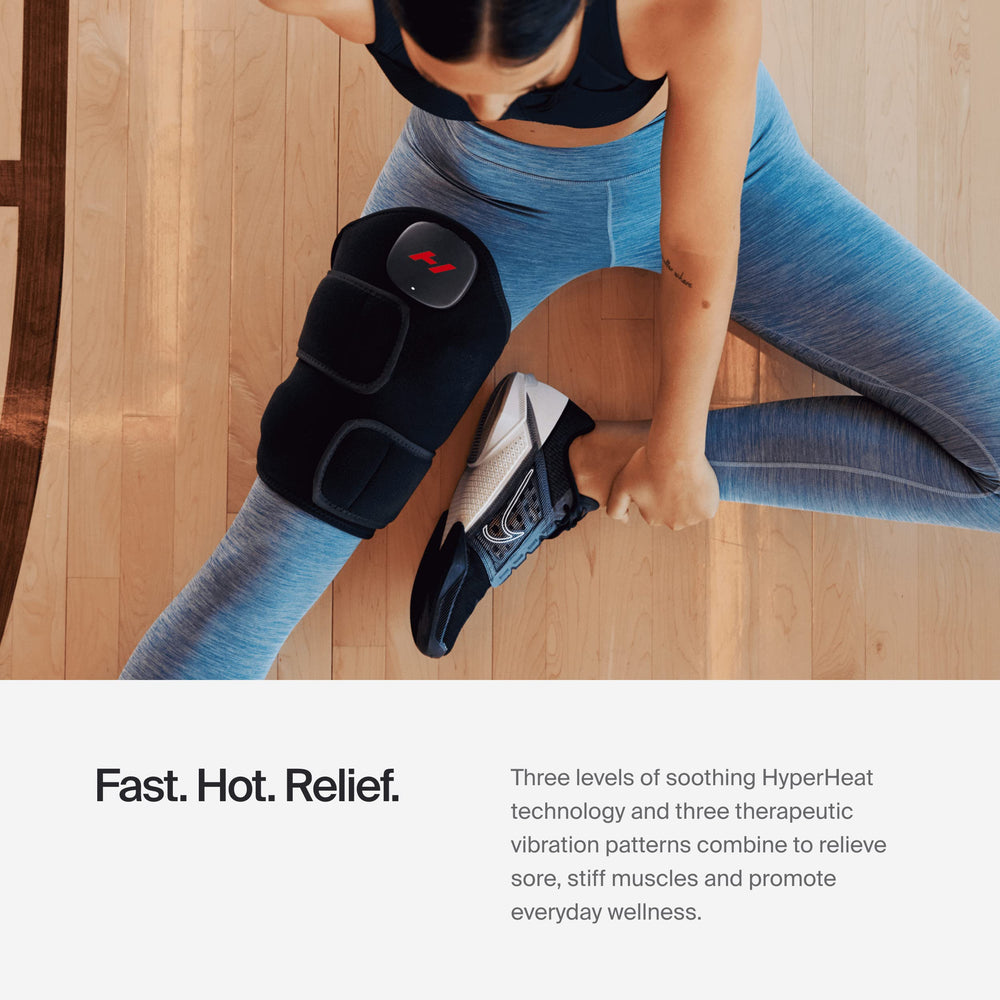 Hyperice Venom 2 Leg Wrap app-ready control for remote operation.