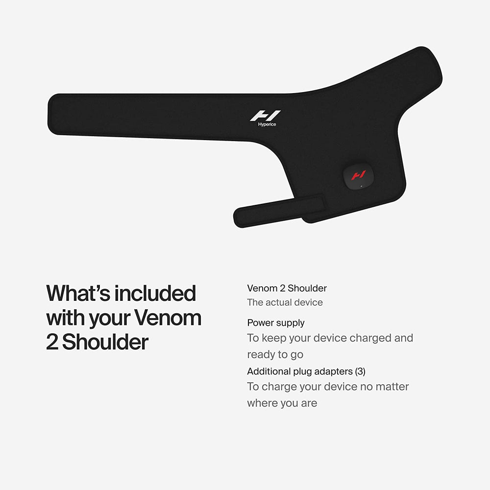 Hyperice Venom 2 wrap material and construction for comfortable wear.
