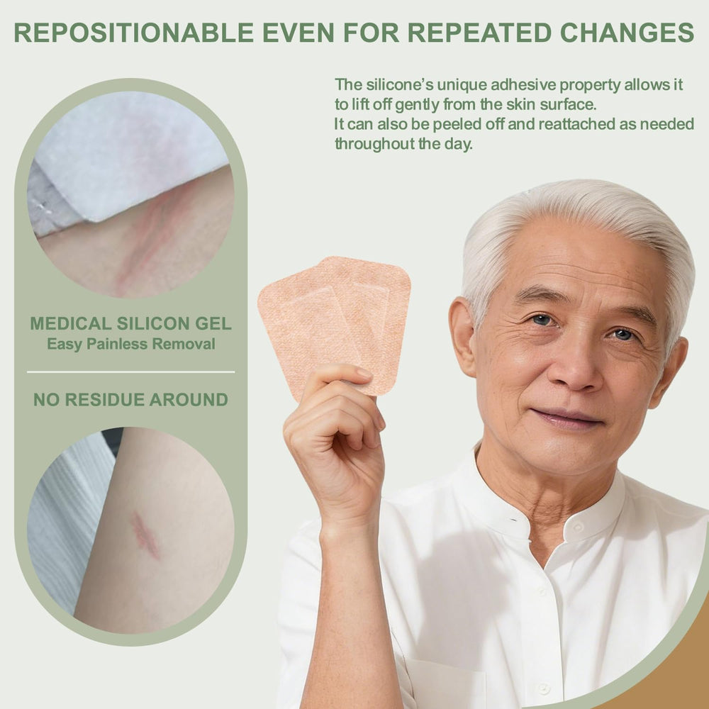 Hypoallergenic Hysimedy bandage on skin during daily wear