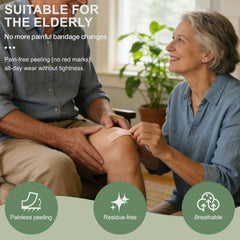Hysimedy non-stick central pad provides absorbent protection for wounds.